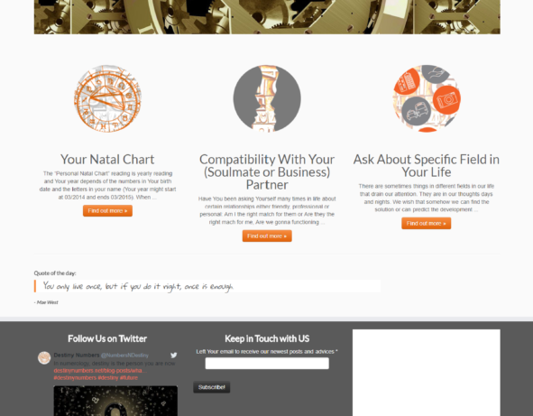 WordPress Website for Astrologist in Bosnia