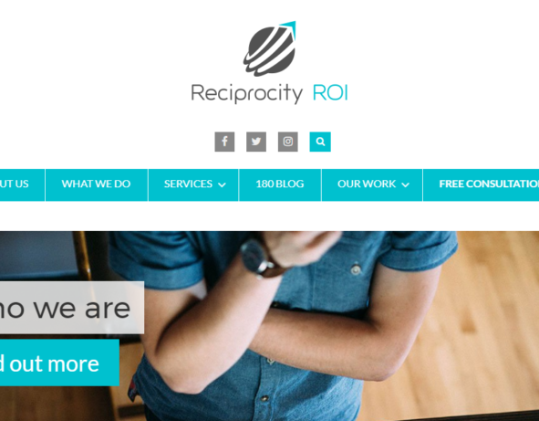 WordPress Corporate Website for Reciprocity ROI
