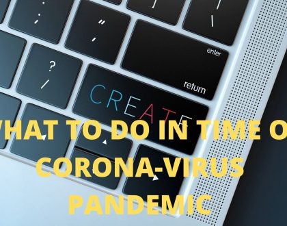 what to do in times of corona-virus pandemic