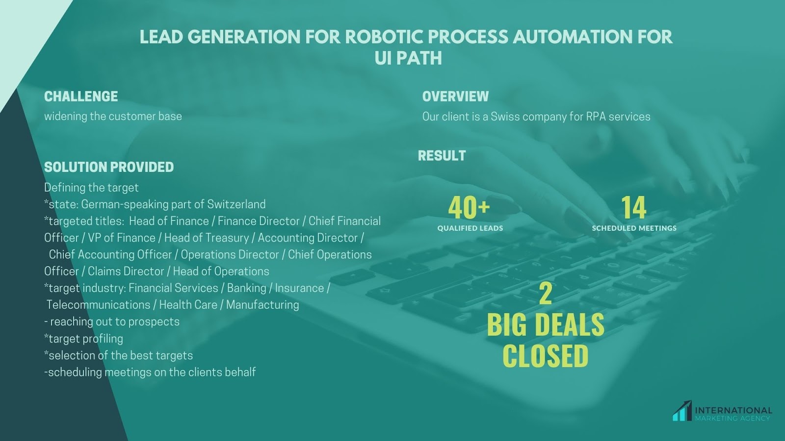Lead generation for Robotic Process Automation for UiPath