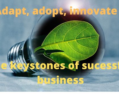 Adopt, adapt and innovate - the keystones of successful business