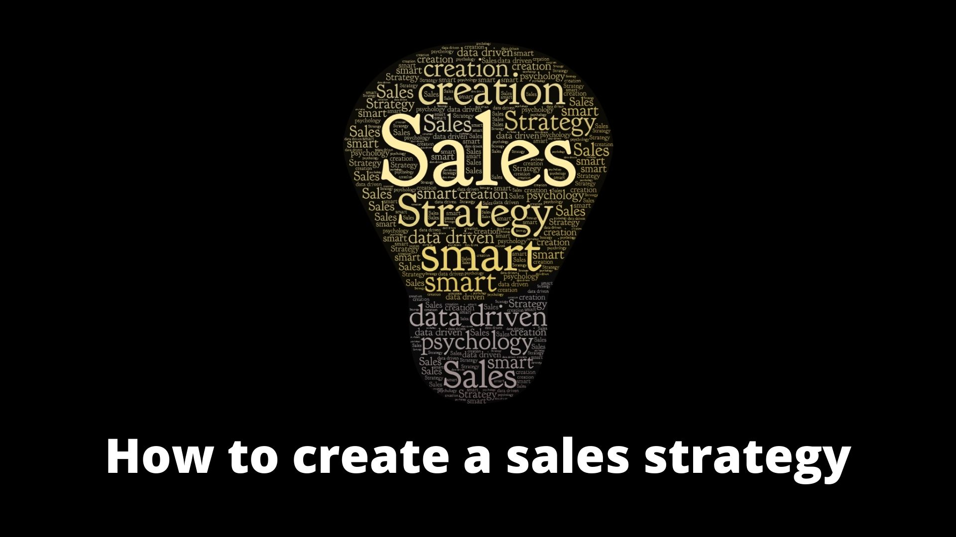 How to create a sales strategy