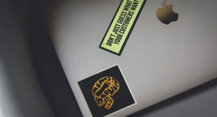 sticker on a laptop
